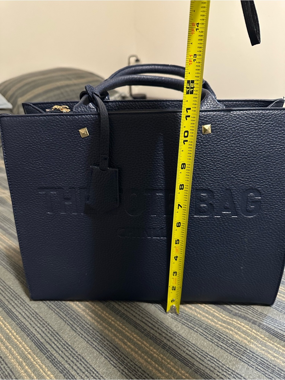 Navy Blue The Tote Bag - Structured Top-Handle Tote - Picture 7 of 7